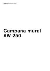 Gaggenau AW 250 Instrucciones De Uso