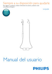 Philips SHQ6500 Manual Del Usuario