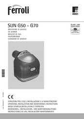 Ferroli SUN G50 Instrucciones De Uso