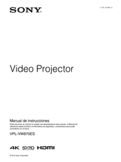 Sony VPL-VW870ES Manual De Instrucciones