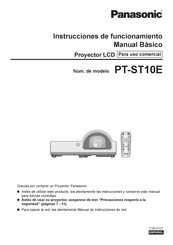 Panasonic PT-ST10E Instrucciones De Funcionamiento