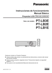 Panasonic PT-LB1E Instrucciones De Funcionamiento