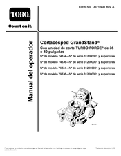 Toro GrandStand TURBOFORCE 40 Manual Del Operador