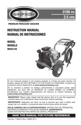 Simpson MegaShot MSH3125 Manual De Instrucciones