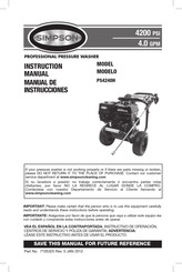 Simpson PS4240H Manual De Instrucciones