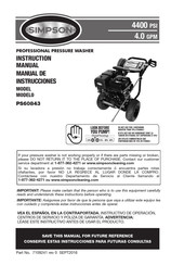 Simpson PS60843 Manual De Instrucciones