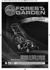 Forest Garden Pro CP 1020RB/5 Manual Del Usuario Y Garantía