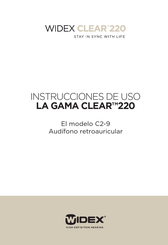 Widex CLEAR 220 C2-9 Instrucciones De Uso