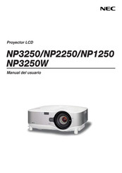 NEC NP3250W Manual Del Usuario