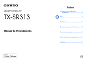 Onkyo TX-SR313 Manual De Instrucciones