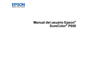 Epson SureColor P600 Manual Del Usuario