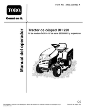 Toro DH 220 Manual Del Operador