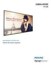Philips Signage Solutions 65BDL4050D Manual Del Usuario