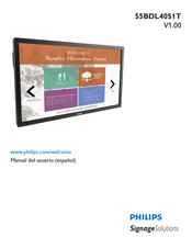 Philips Signage Solutions 55BDL4051T Manual Del Usuario