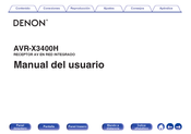 Denon AVR-X3400H Manual Del Usuario