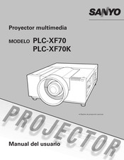Sanyo PLC-XF70K Manual Del Usuario
