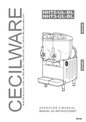 Cecilware NHT2-UL-BL Manual De Instrucciones