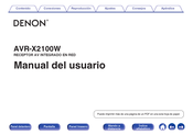 Denon AVR-X2100W Manual Del Usuario