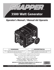 Snapper 3500W Instrucciones De Uso