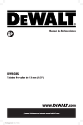 DeWalt DW508S Manual De Instrucciones