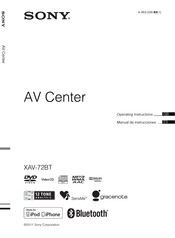 Sony XAV-72BT Manual De Instrucciones