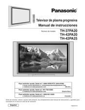 Panasonic TH-42PA20 Manual De Instrucciones