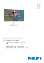 Philips 227E7 Manual De Usuario