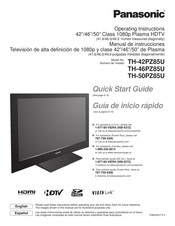 Panasonic TH-50PZ85U Manual De Instrucciones