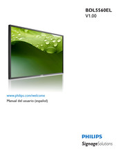 Philips BDL5560EL Manual Del Usuario