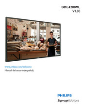 Philips Signage Solutions BDL4280VL Manual Del Usuario