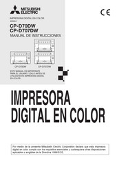 Mitsubishi Electric CP-D70DW Manual De Instrucciones