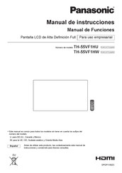 Panasonic TH-55VF1HW Manual De Instrucciones