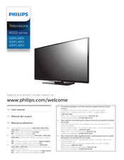 Philips 50PFL4901 Manual Del Usuario