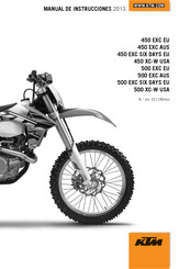 KTM 500 EXC Manual De Instrucciones