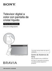 Sony BRAVIA XBR-85X957B Manual De Instrucciones