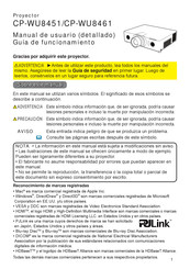 Hitachi CP-WU8461 Manual De Usuario (Detallado