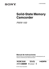 Sony PMW-160 Manual De Instrucciones