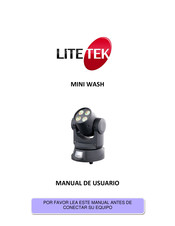 Lite Tek MINI WASH Manual De Usuario