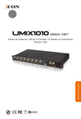 ICON UMIX1010 RACK VST Manual Del Usuario