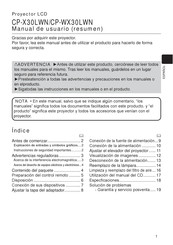 Hitachi CP-WX30LWN Manual De Usuario