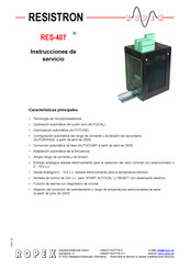 Ropex RES-407 Instrucciones De Servicio