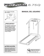 Pro-Form PETL56021 Manual Del Usuario