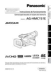 Panasonic Avccam AG-HMC151E Instrucciones De Funcionamiento