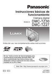 Panasonic LUMIX DMC-TZ30 Instrucciones Básicas De Funcionamiento