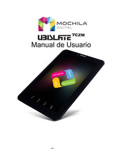 Mochila DIGITAL UbiSlate 7CZm Manual De Usuario