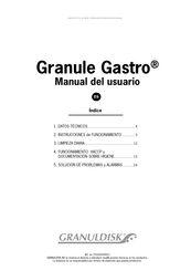 GRANULDISK Granule Gastro Manual Del Usuario