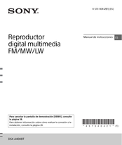 Sony DSX-A400BT Manual De Instrucciones