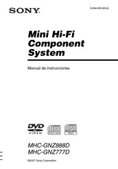 Sony MHC-GNZ888D Manual De Instrucciones