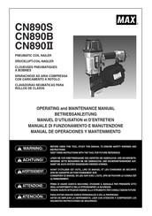 Max CN890B Manual De Operaciones Y Mantenimiento