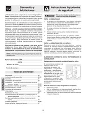 Frigidaire 253 Manual Del Usuario